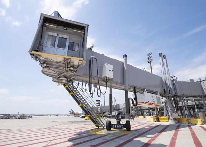 Temporary Passenger Boarding Bridges at O’Hare Airport International ...